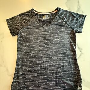 RBX performance Gray V-Neck Athletic Tee size medium